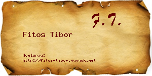 Fitos Tibor névjegykártya