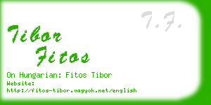 tibor fitos business card